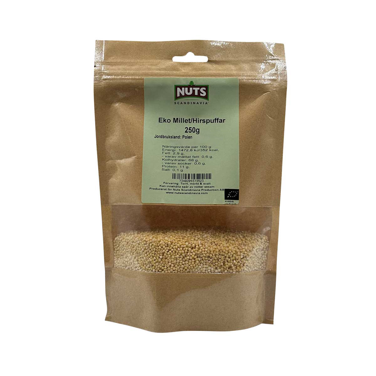 Ekologiska Millet/Hirspuffar 250g