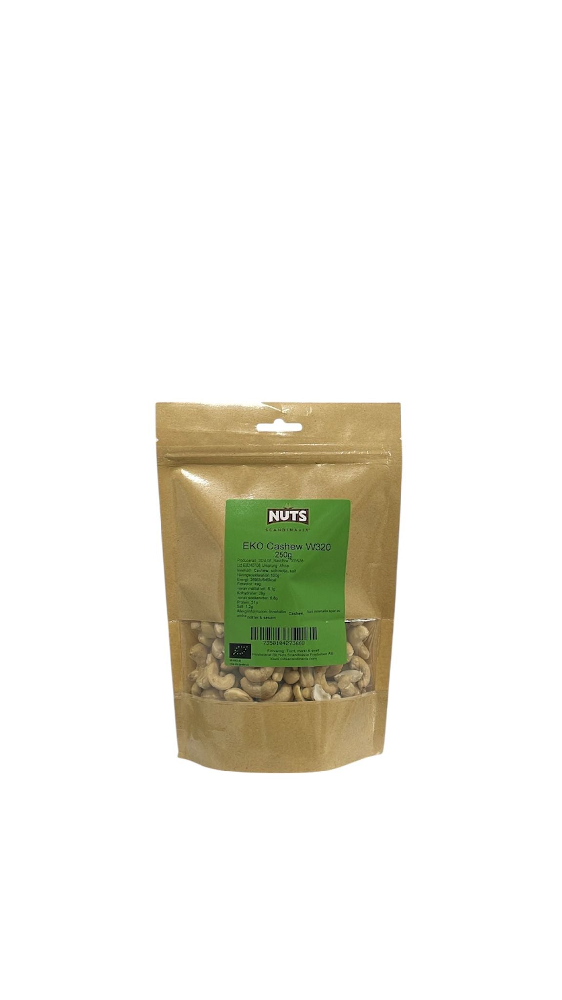 Ekologisk Cashew W320 250g